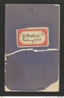 Seite 1, Tagebuch "Willendorf | Grabung 1927" (NHMW-PRAE-BBB-37)
